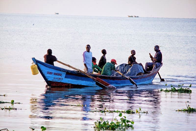 A fishing boat on Lake Victoria